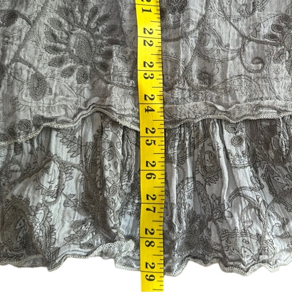 Cecico Crochet Boho Knit Triangle Floral Beach Cover Up Dress Gray White Medium - Picture 14 of 14